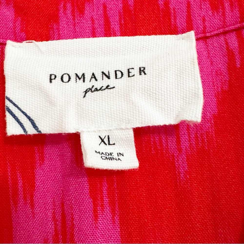 Tuckernuck Pomander Place Hot Pink Ikat Kenzo Dress XL - Picture 6 of 12